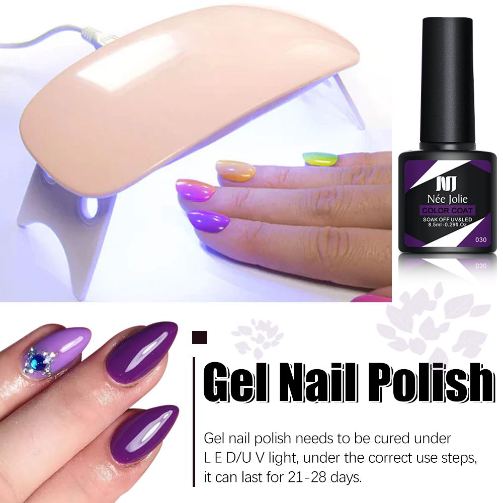 4pcs & 6pcs Gel Nail Polish Set Glitter Nail Art Kit Gel Soak Off UV LED Manicure Nail Polish DIY Girls (8.5ml / bottles)