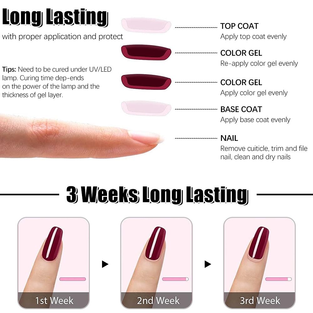 4pcs & 6pcs Gel Nail Polish Set Glitter Nail Art Kit Gel Soak Off UV LED Manicure Nail Polish DIY Girls (8.5ml / bottles)