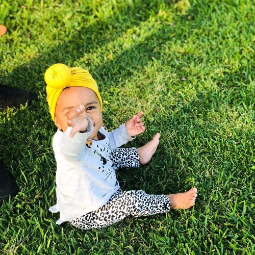 3 Pcs Cute Baby Turban Hat Cotton Soft Head Wraps Knotted Toddler Hat Newborn Caps Boys and Girls