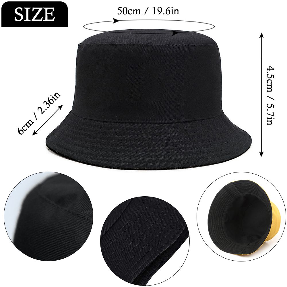 Women Bucket Hats Double-side Fisherman Cap Ladies Cotton Shading Rounded Sun Hat Outdoor Fishing Travel Hiking Sport Cap
