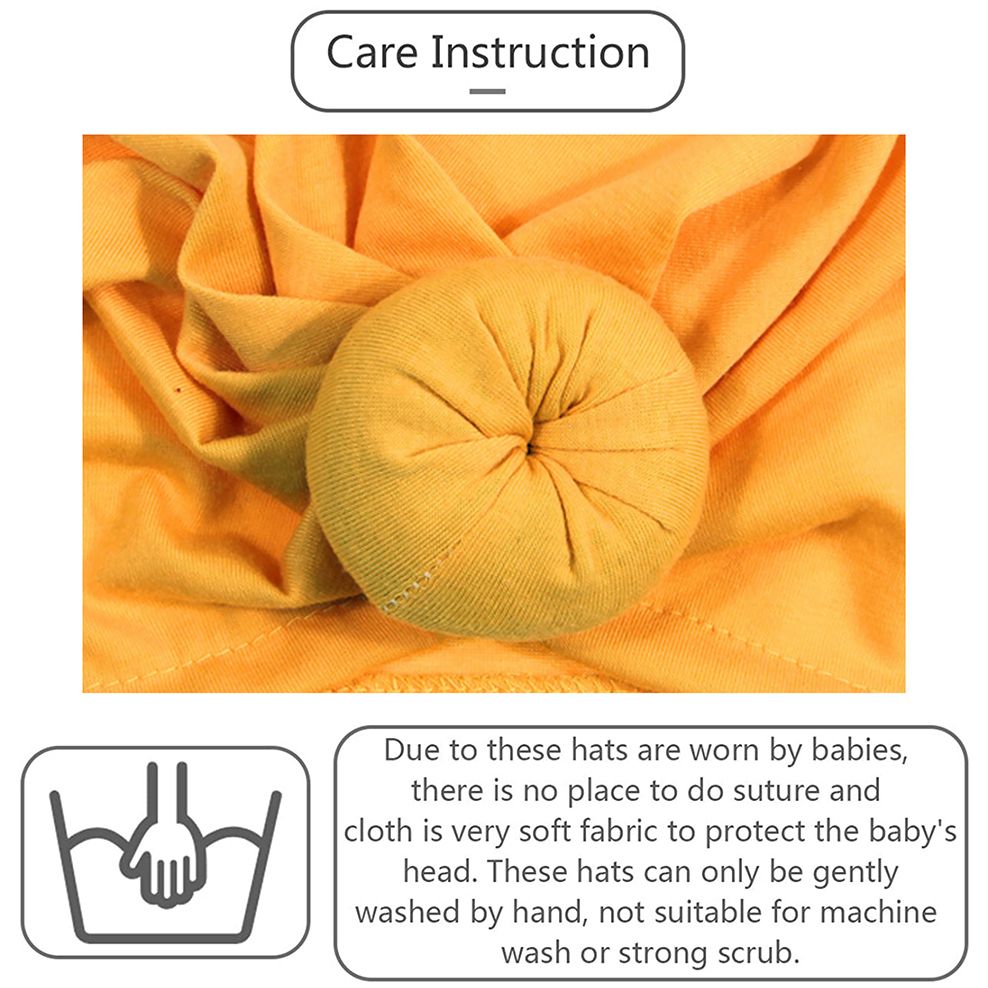 3 Pcs Cute Baby Turban Hat Cotton Soft Head Wraps Knotted Toddler Hat Newborn Caps Boys and Girls