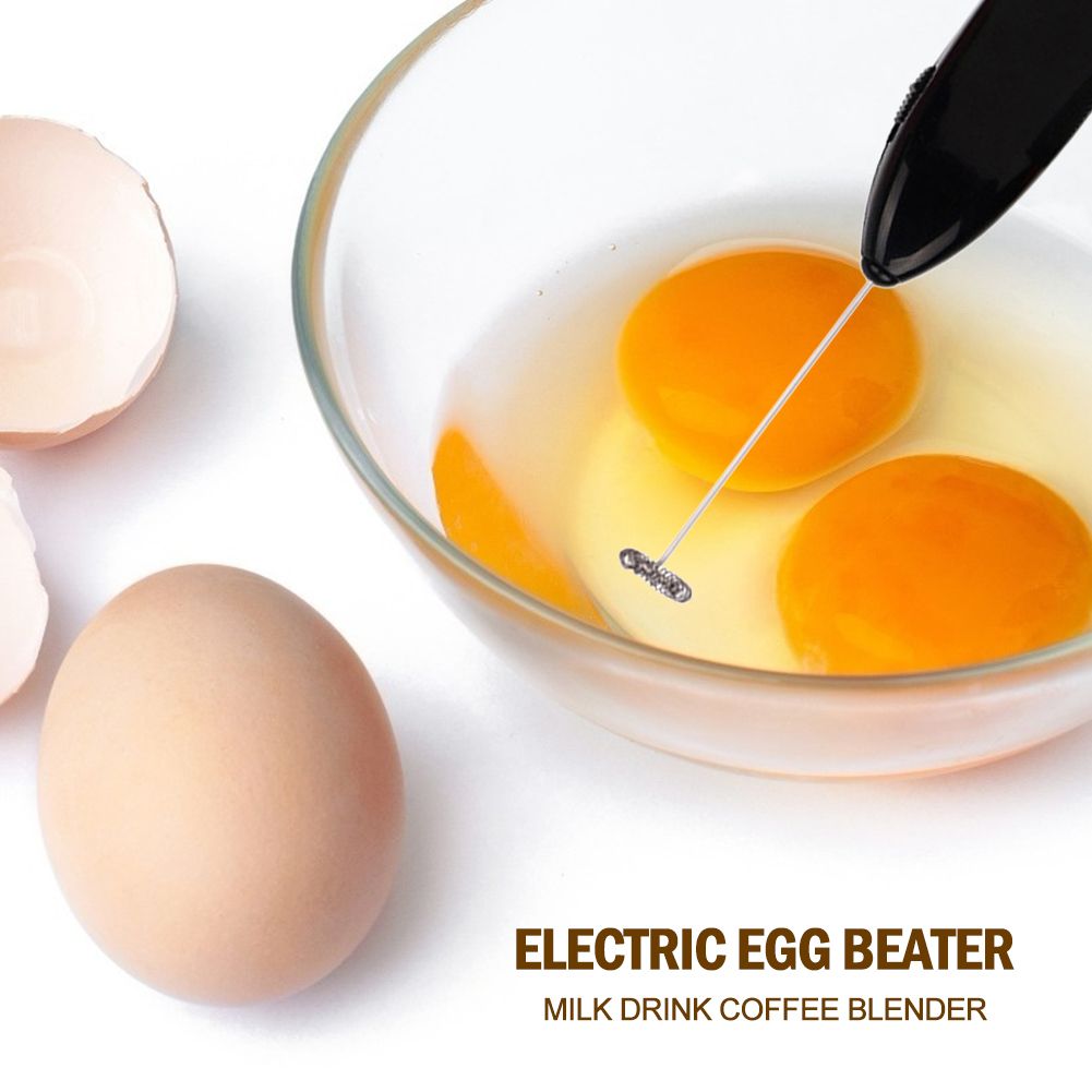 Hand-Held Battery Model Whisk Egg Beater Milk Coffee Frother Mixer Fruit Stick Kitchen & Dining Room Appliances【AA batteries not included in product listing】