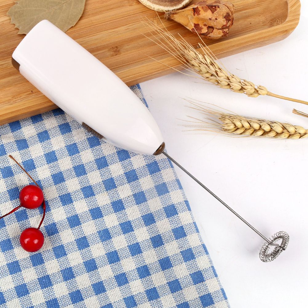 Hand-Held Battery Model Whisk Egg Beater Milk Coffee Frother Mixer Fruit Stick Kitchen & Dining Room Appliances【AA batteries not included in product listing】