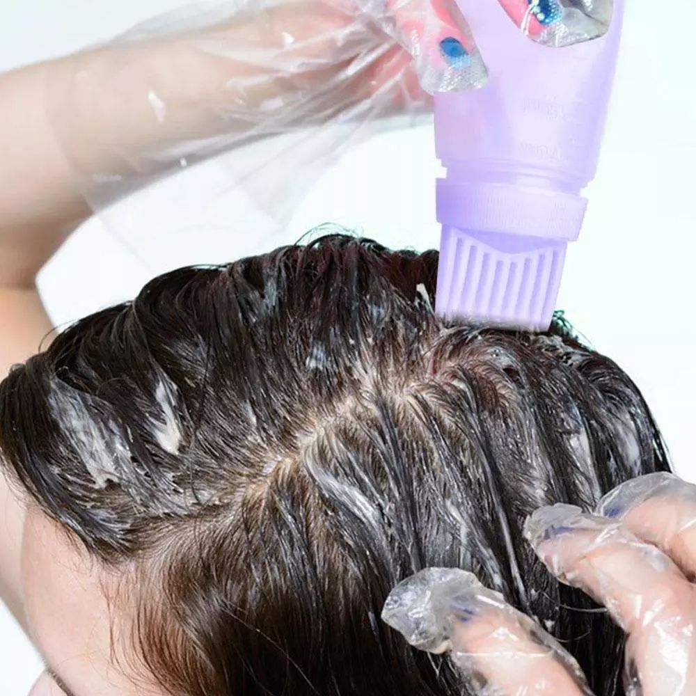 10pcs/set Hair Styling Set Spray Refillable Bottles Portable Hair Dye Bottle Silicone Shampoo Brush Styling Comb Salon Hairdressing Tool Set