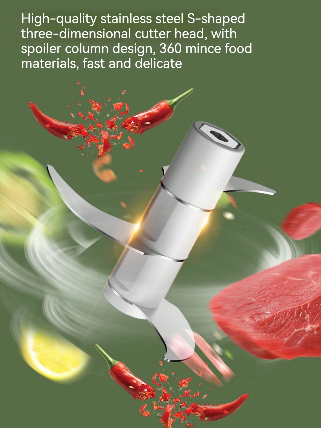 250ml Electric Garlic Chopper Portable Food Crusher Multifunctional Kitchen Mincer Vegetable Onion Chopper Press Blender Fruit Nut Meat Chilli Grinder Seasoning Spice Tools