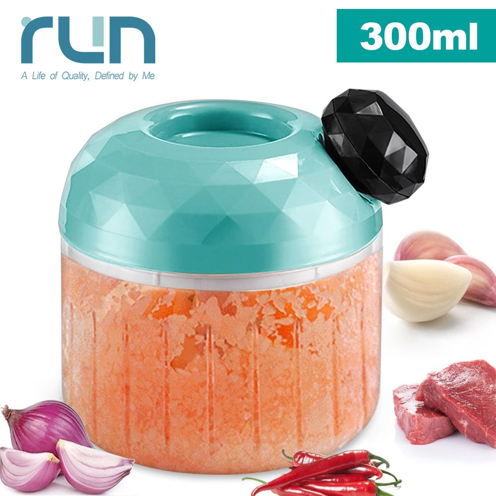 300ml Mini Kitchen Garlic Press Blender Multifunctional Grinder Vegetable Fruit Twist Shredder Slicer Food Chopper Meat Chilli Grinder Seasoning Spice Tools