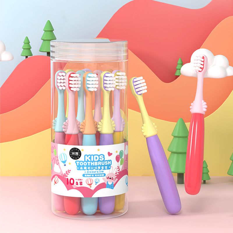 10-Piece Children's Toothbrush Set Kids Oral Cleaning Kit Boys & Girls Children Care includes 2-Piece U-shaped Toothbrush Giveaway