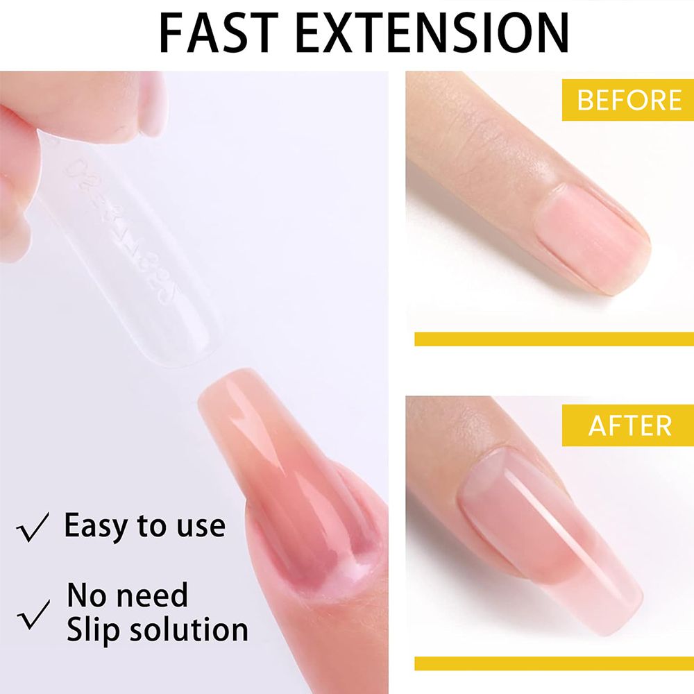12pcs Poly Extension Gel Manicure Kit Poly Gel With Mini Nail Lamp Basic Coat Poly Gel Nail Art Kits for Starter Basic Coat Poly Gel Nail Art Kits for Starter