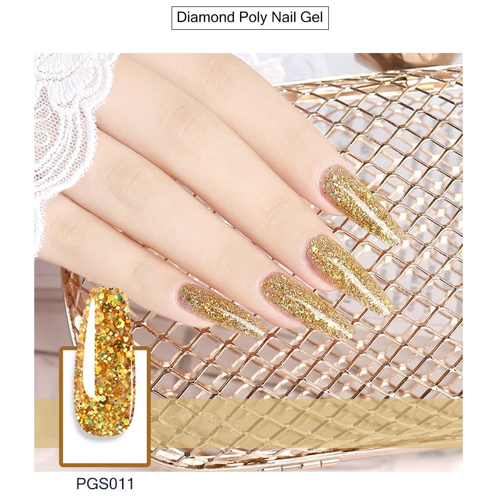 12pcs Poly Extension Gel Manicure Kit Poly Gel With Mini Nail Lamp Basic Coat Poly Gel Nail Art Kits for Starter Basic Coat Poly Gel Nail Art Kits for Starter