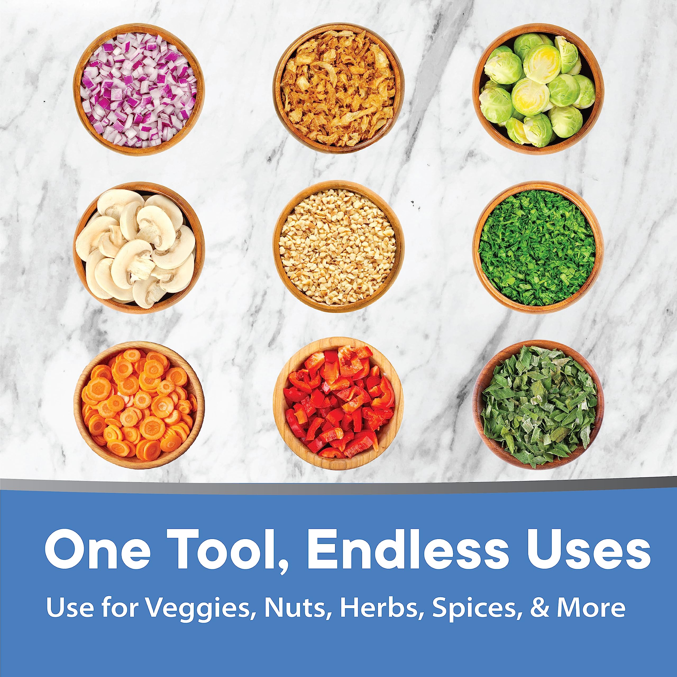 Garlic Triturator Food Chopper Slap Chop Multi-Function Fruit Vegetable Grater for Salad Stainless Steel Mini Slicer - Butterfly Opening