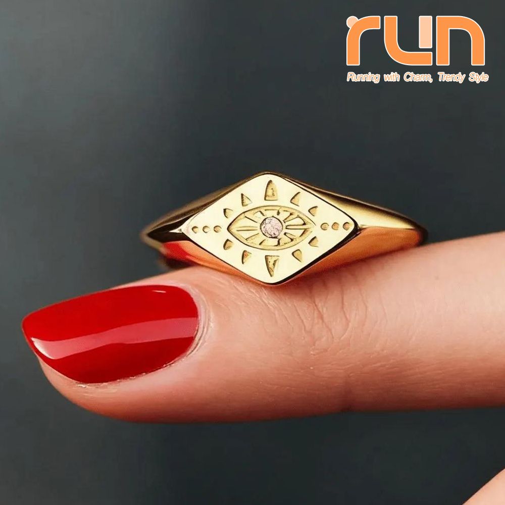 Evil Eye Adjustable Ring Stackable Ring Women Minimalist Jewelry Dainty Protection Devil'S Eye Jewelry