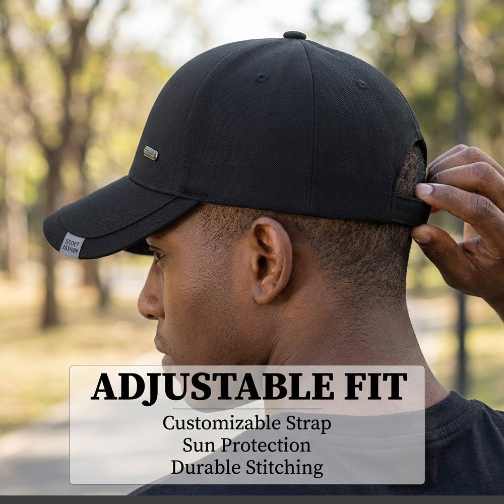 Men Cotton Baseball Cap Peaked Cap Women Adjustable Sun Hat Outdoor Casual Sports Hats Solid Color Snapback Breathable Cap