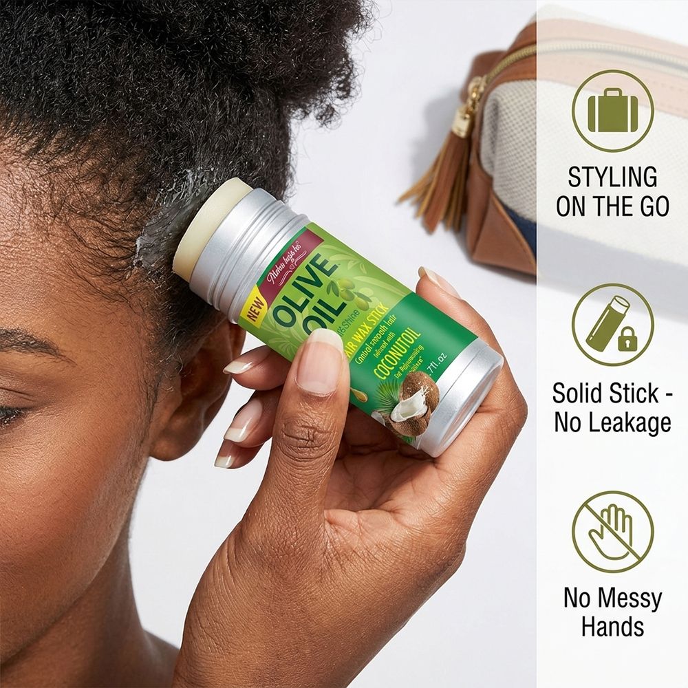 Hair Wax Stick For Wig & Natural Hair Hairspray Fixed Fluffy Hairstyling Wax Hold Wax Stick For Wig Broken Hair Artifact Hair Wax Stick Gel Cream