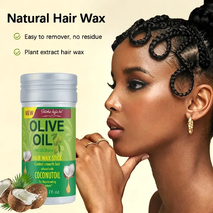 Hair Wax Stick For Wig & Natural Hair Hairspray Fixed Fluffy Hairstyling Wax Hold Wax Stick For Wig Broken Hair Artifact Hair Wax Stick Gel Cream