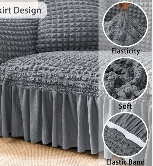 modern turkish  strechable loose covers for 7 seater set 3:2:1:1 with confortable  high quality fabric  with three months warranty