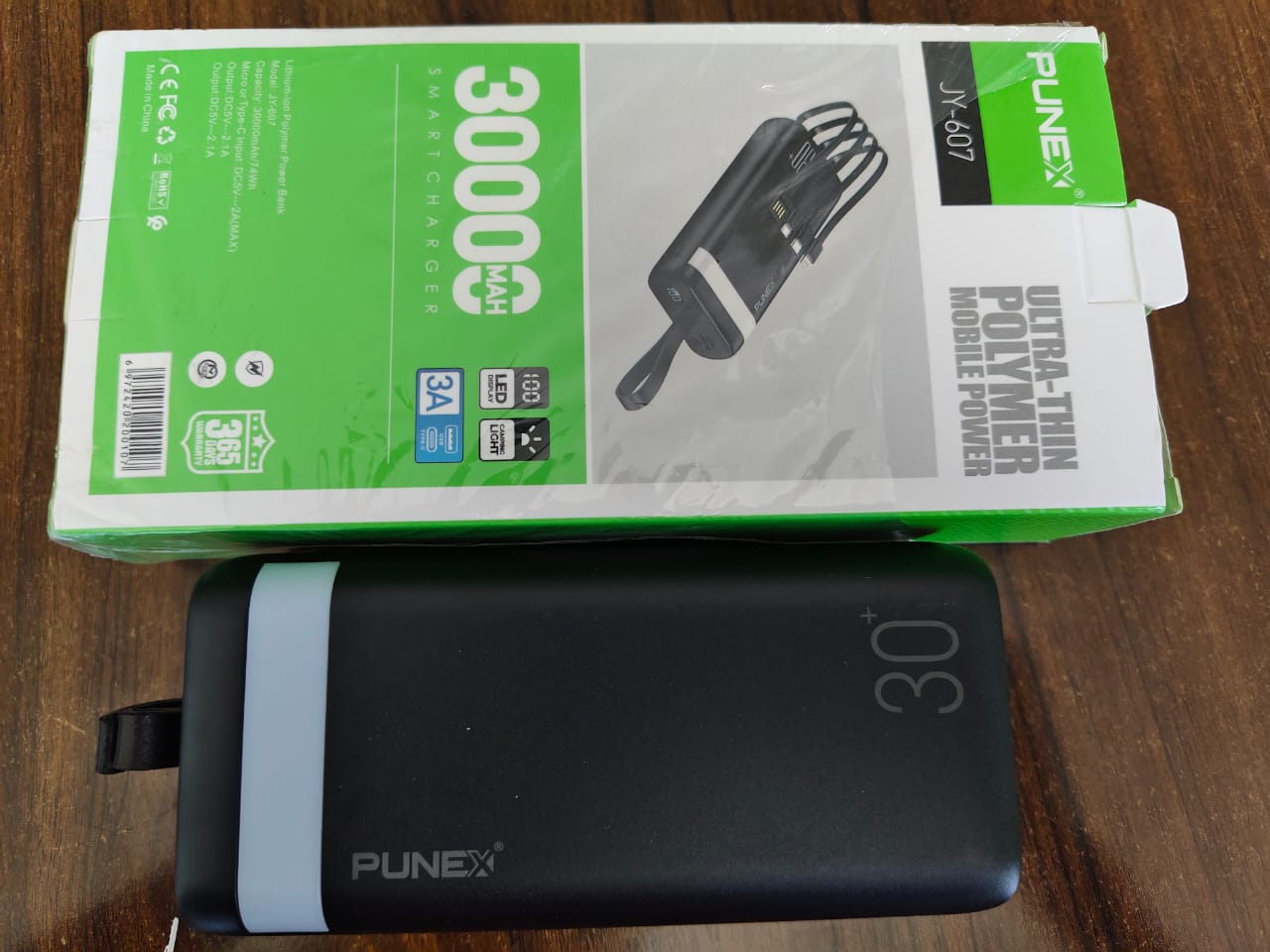 30,000mAh High-Capacity Power Bank with Fast Charging – Portable USB-C & QC3.0 External Battery Pack for Smartphones, Tablets, Laptops, and More – Ultra-Durable, Lightweight, Travel-Friendly Design