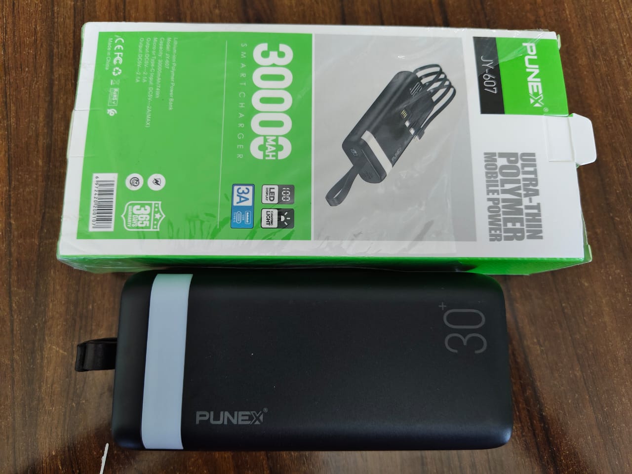 30,000mAh High-Capacity Power Bank with Fast Charging – Portable USB-C & QC3.0 External Battery Pack for Smartphones, Tablets, Laptops, and More – Ultra-Durable, Lightweight, Travel-Friendly Design