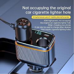 New Arrival JOKADE 145W Dual Port Car Charger | 6-in-1 Fast Charging Cigarette Lighter Adapter | USB & Type-C | LED Voltage Display | Ideal for Cars, SUVs, Trucks & Travel