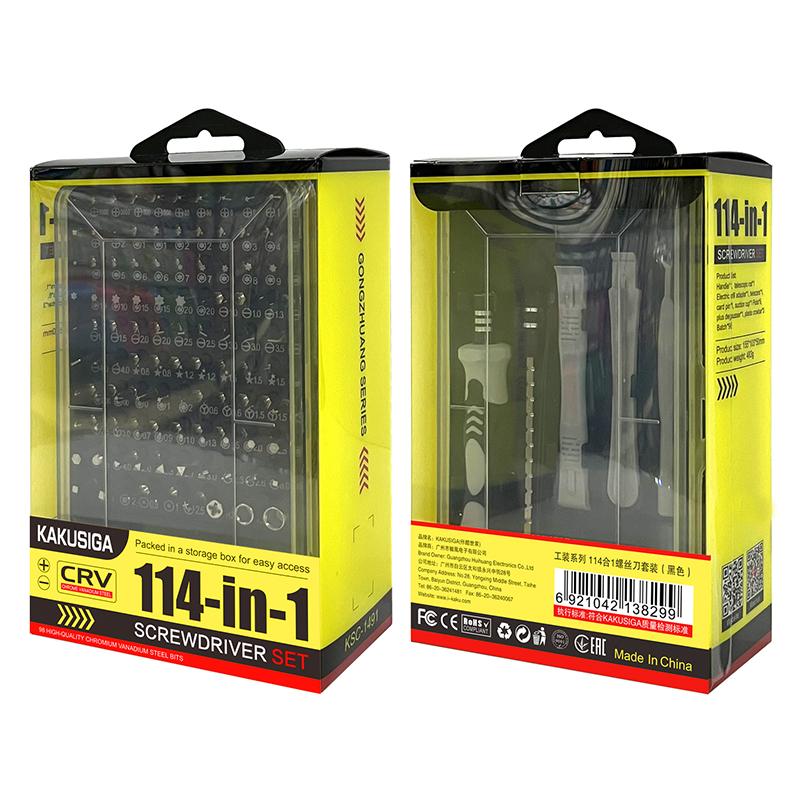 Kakusiga 114-in-1 Screwdriver Set Precision Repair Tool Kit