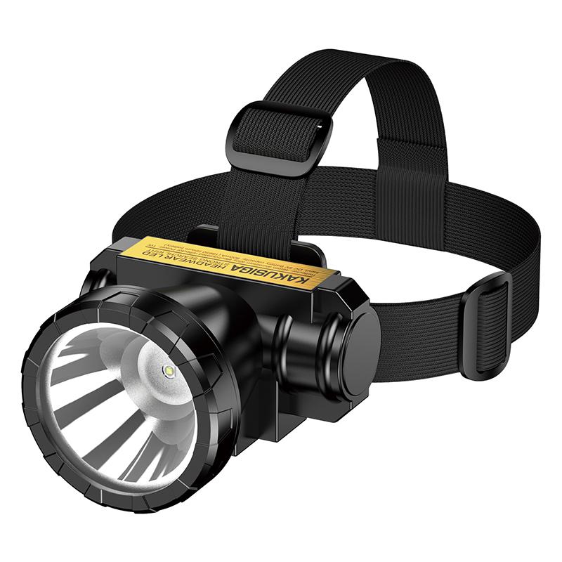 Kakusiga Rechargeable waterproof Head-mounted LED strong 200m light mini searchlight/torch