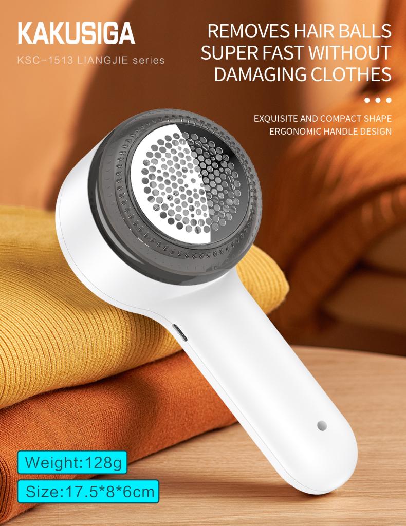 New Arrival KAKUSIGA Rechargeable Lint Remover | Electric Fabric Shaver | Fuzz & Bobble Remover for Clothes, sweater, pants, socks, dresses, coats