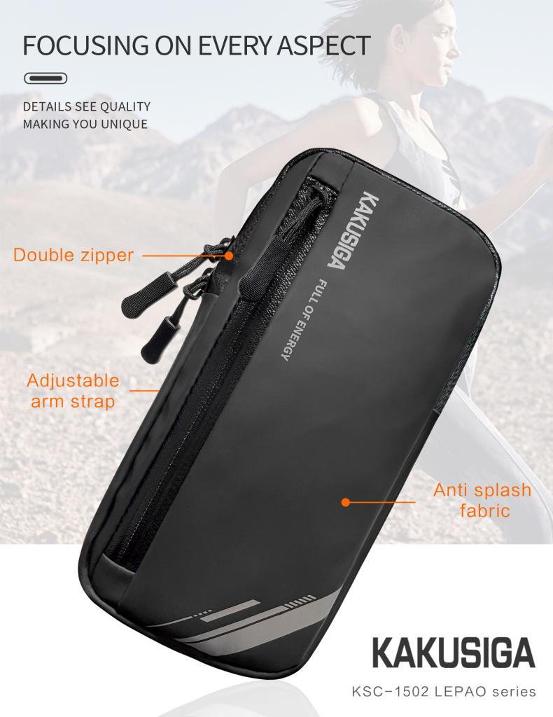 Kakusiga Sports & gym Arm Bag, pouch - for Phones Up to 6.8 Inches