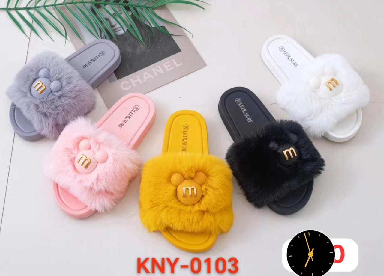 Fluffy Womens Open Toe Flats Slippers Sandals Beach Shoes Summer Slip On New Casual