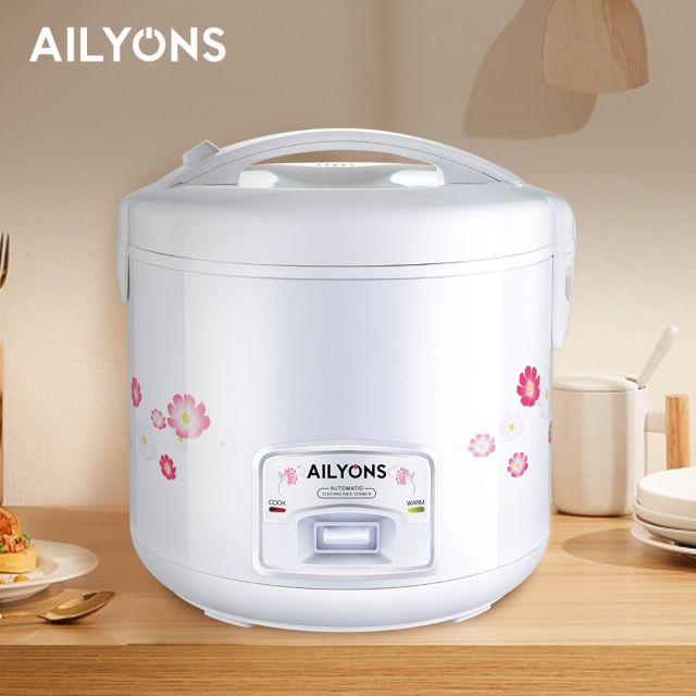 AILYONS RCX-18B01 RICE COOKER. 1.8L Capacity
2. 700W
3. Cooking & Warming Function
4. Single Switch for Easy Operation