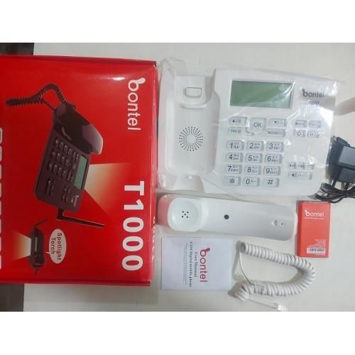 Bontel T1000,Wireless Desktop Telephone, SMS Feature,(Dual Sim)