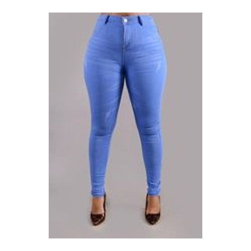 Fashion Classy High Waist Ladies Jeans Elastic Jeans