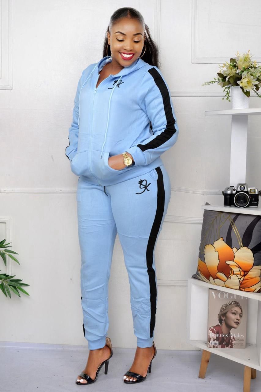 Fashion Two Piece Sets suit Womens Outfits  Fleece Hoodies Pants Sets Suits Ladies Sweatsuit For Women