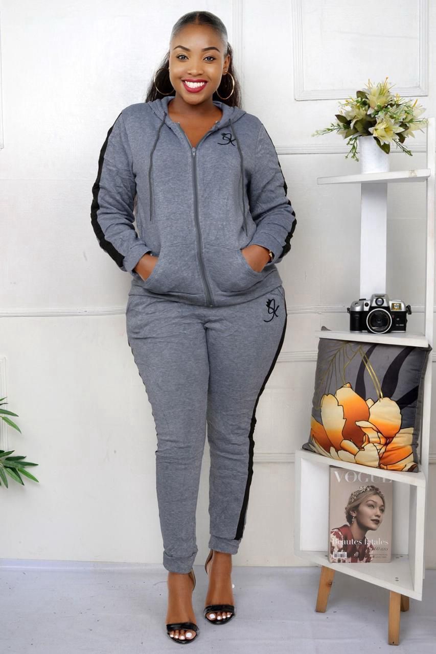 Fashion Two Piece Sets suit Womens Outfits  Fleece Hoodies Pants Sets Suits Ladies Sweatsuit For Women