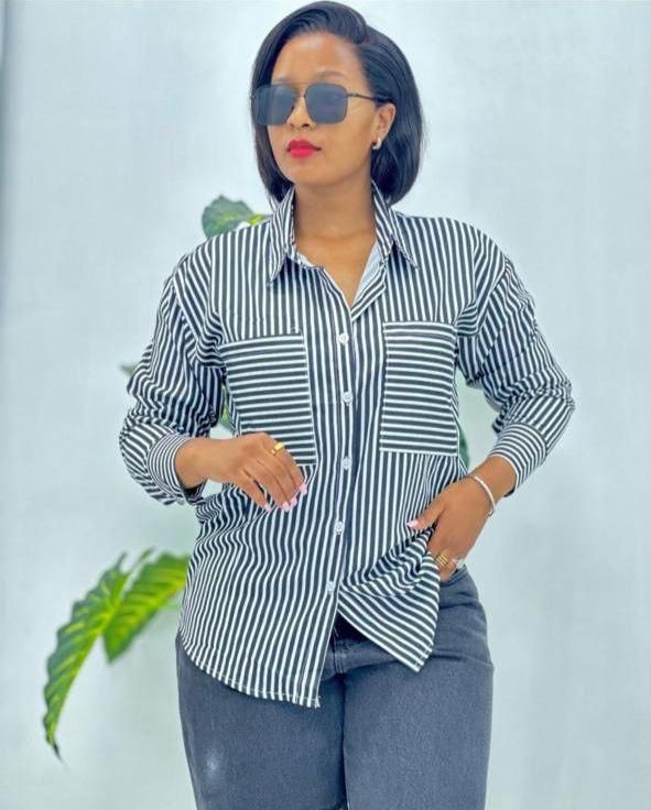 ENHANCE YOUR CONFIDENCE Ladies Stripped Official/Casual Shirt