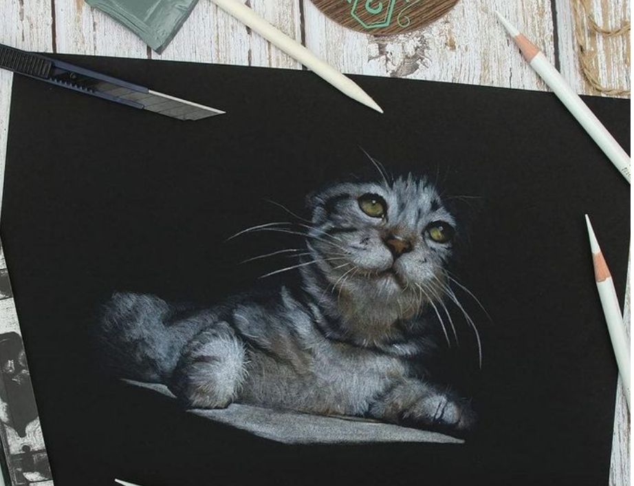 White Charcoal Pencil - Pack of 3 pieces