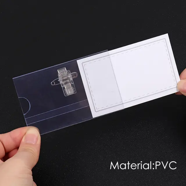 PVC  Name Badge - 10 Pieces