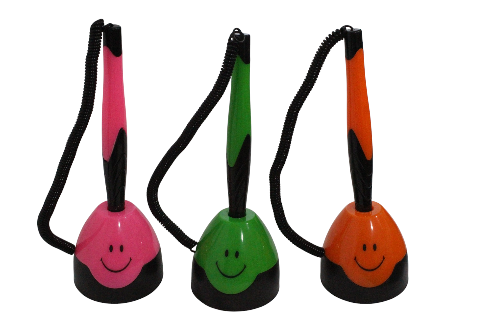 Smiley Face Desk Pen Set – Ballpoint Pens with Holder 3 pieces