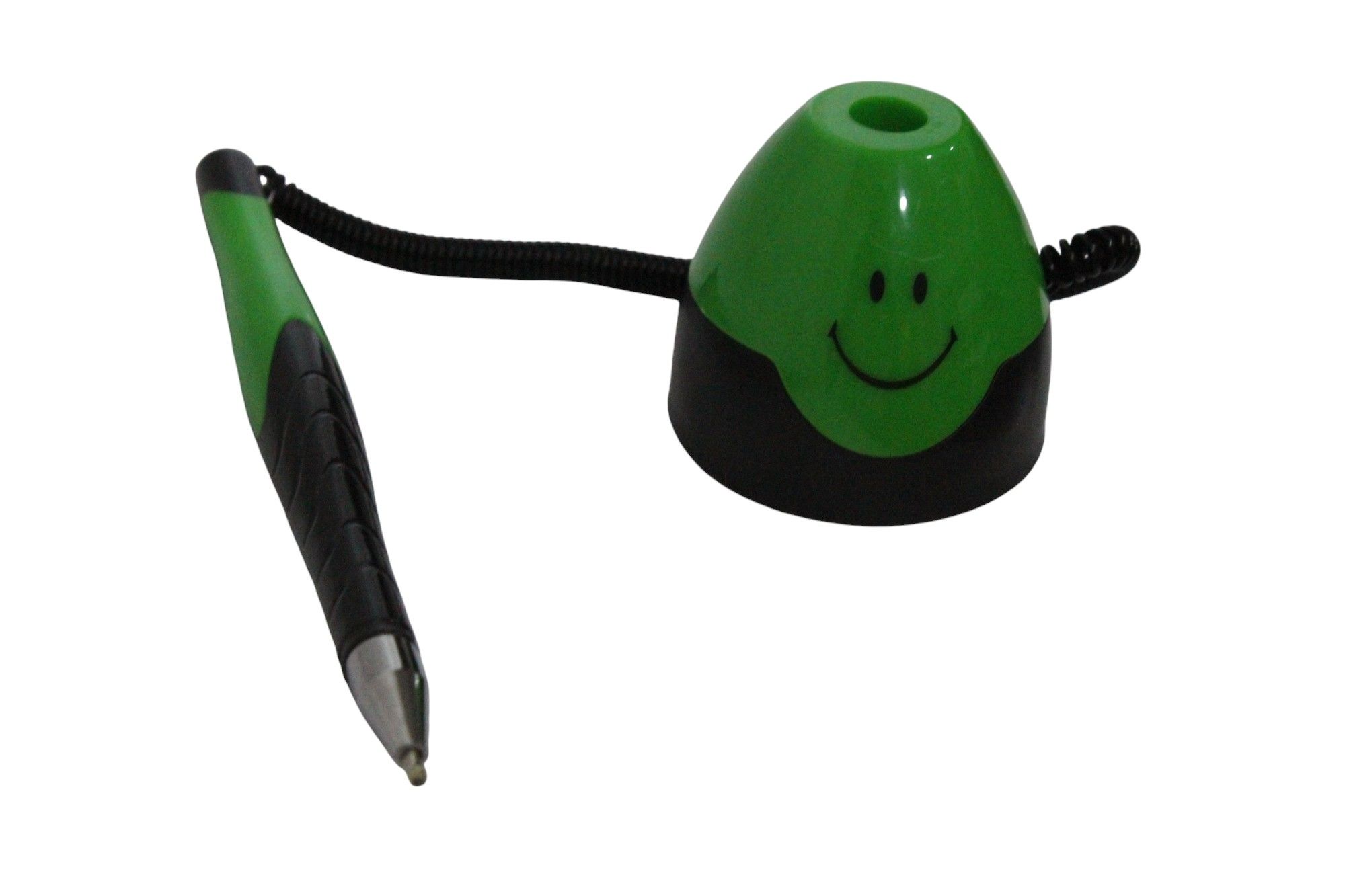 Smiley Face Desk Pen Set – Ballpoint Pens with Holder 3 pieces