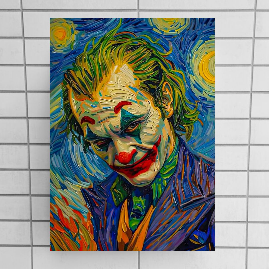 The Joker: Starry Night - Art Print