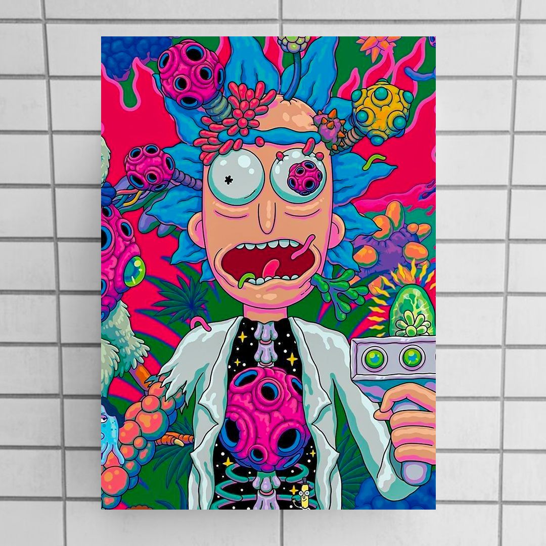 Rick and Morty: Psychedelic Rick - Art Print