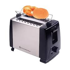 EDENBERG 2-slice bread toaster.2-slice bread toaster slots
Slide out crumb tray for easy cleaning.
Bread Pop-up button.
Non slip feet and cord protection.
Safe and easy operation.
Stainless steel envi