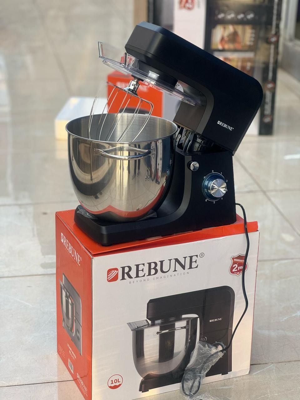 Rebune 7-Litre Stand Mixer – Mix, Whip, and Bake Like a Pro
Upgrade your kitchen with the Rebune 7-Litre Stand Mixer, designed to make baking, mixing, and whipping effortless. With a large 7-litre cap