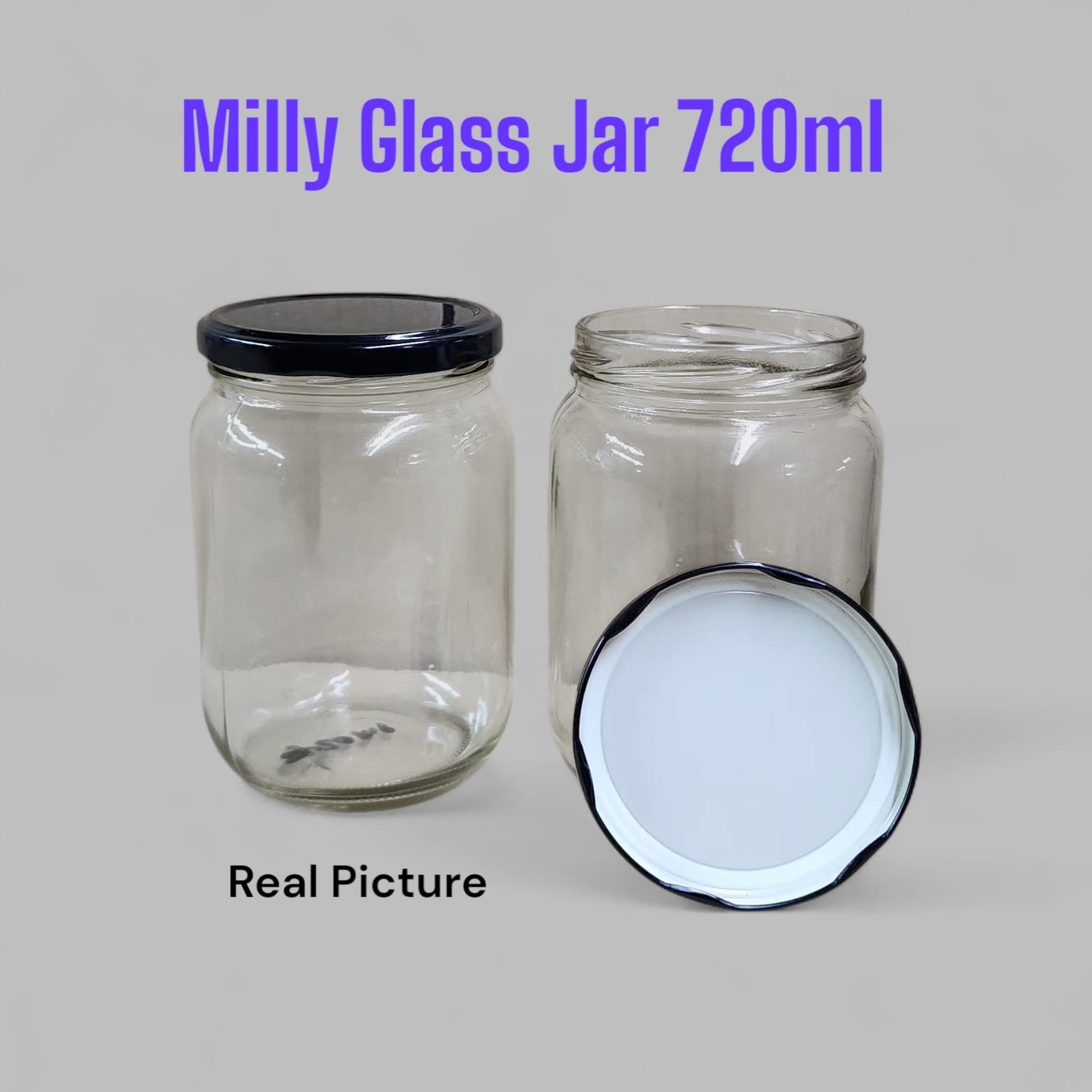 2PCS Milly Glass Jar – 720ml  

👉 Perfect for storing:

Pickles, jams & chutneys 🥒🍓

Spices, dry fruits & snacks 🌰🍪

Honey, sauces & spreads 🍯

Kitchen essentials like pulses, grains, sugar, tea