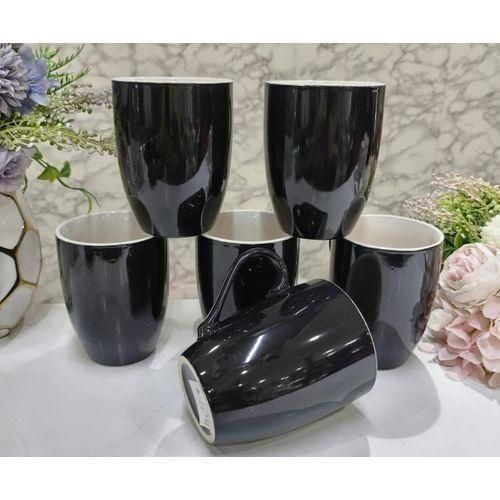 Sundabest Ceramic 6PC Black Tea/coffee Cups