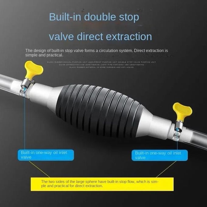 High Flow Siphon Hand Pump Portable Manual Car Fuel Transfer Pump for Gas Gasoline Petrol Diesel Oil Liquid Fuel Pump