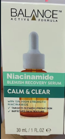 Balance Active Formula Niacinamide 15% Blemish Recovery Serum Calm & Clear 30ml