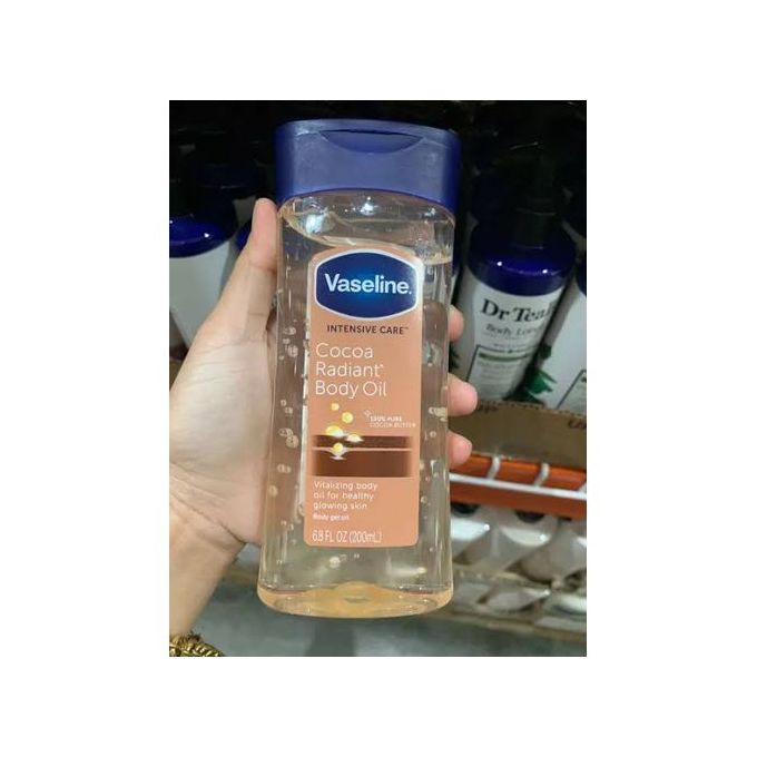 Vaseline Cocoa Radiant Body Oil WithPure Cocoa Butter-200ml