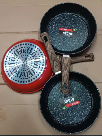 Stone Non Stick Granite Heavy Duty Deep Frying Pan