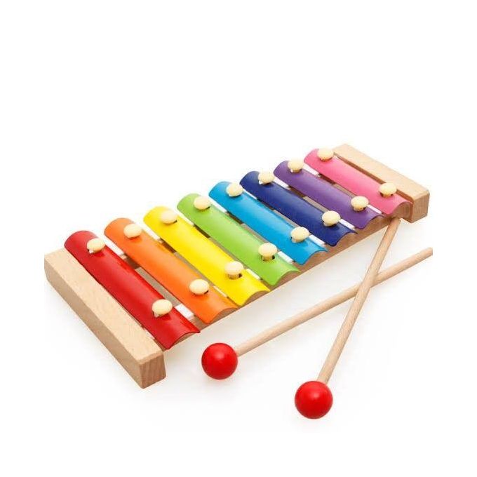 Wood Kids Xylophone Toy 8-Note C Key Children's Music Instruments Educational