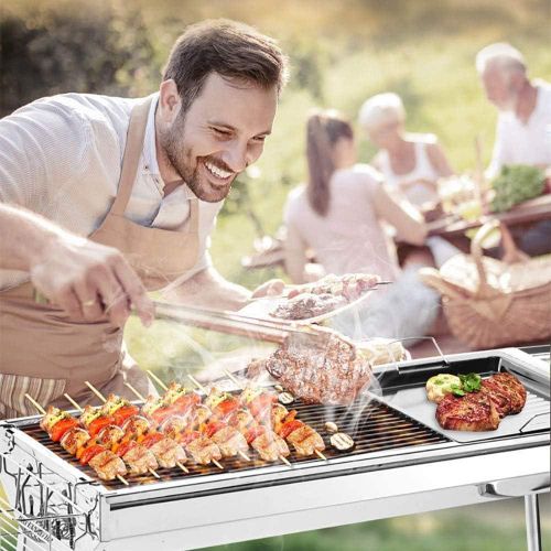 80pcs Disposable BBQ Skewers, Natural Bamboo Skewers Sticks, Suitable for BBQ, Appetizers, Fruits, Kebabs, Chocolate Fountain, Barbecue, Kitchen Accessories, Grill Accessories -