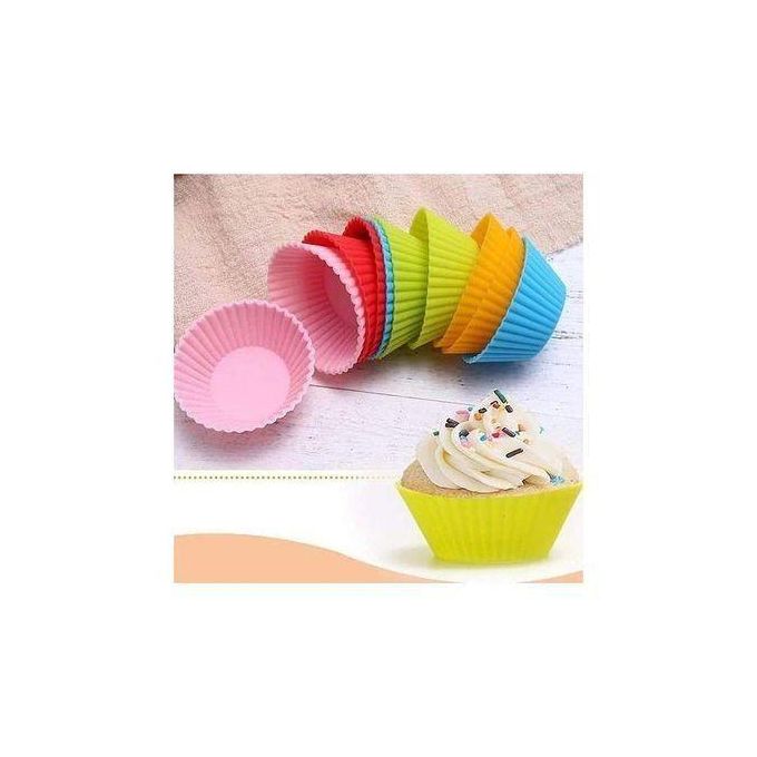 Silicon Muffin cup cakes moulds - 12 pcs